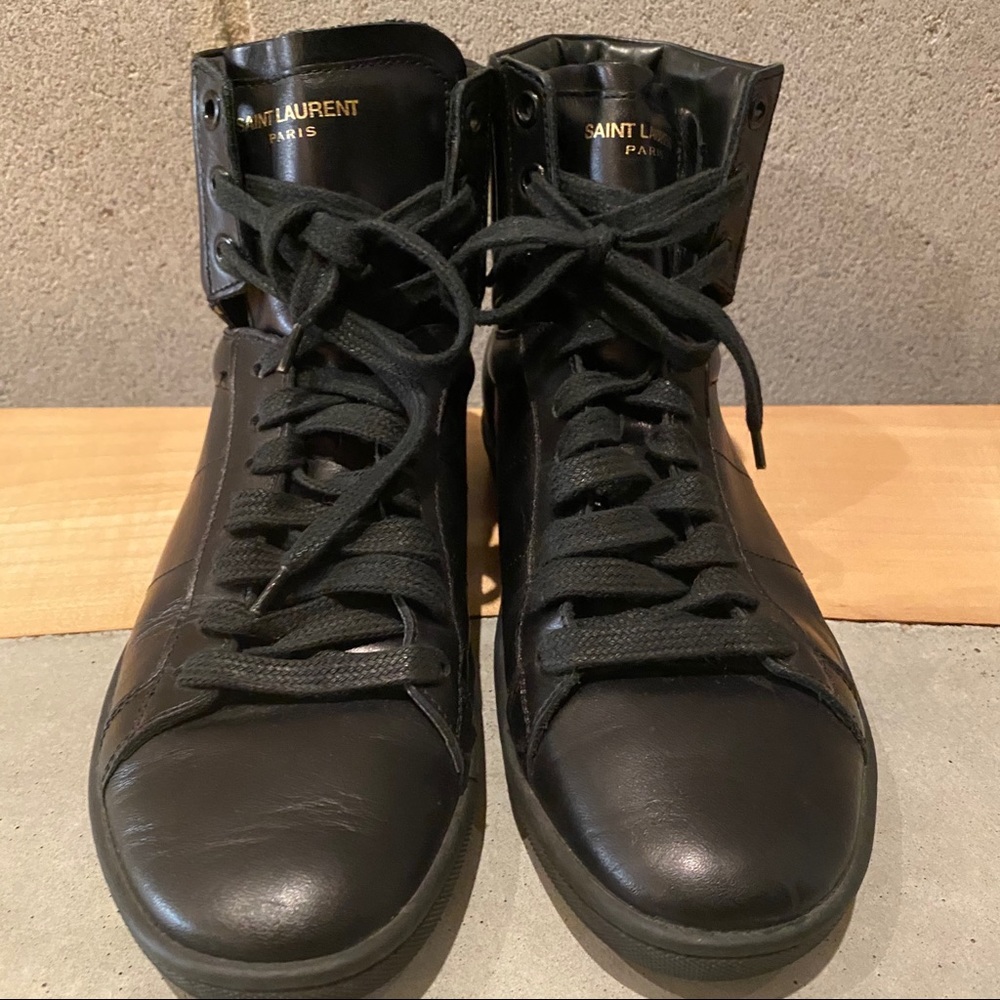 Saint Laurent Leather High-Top Sz 39